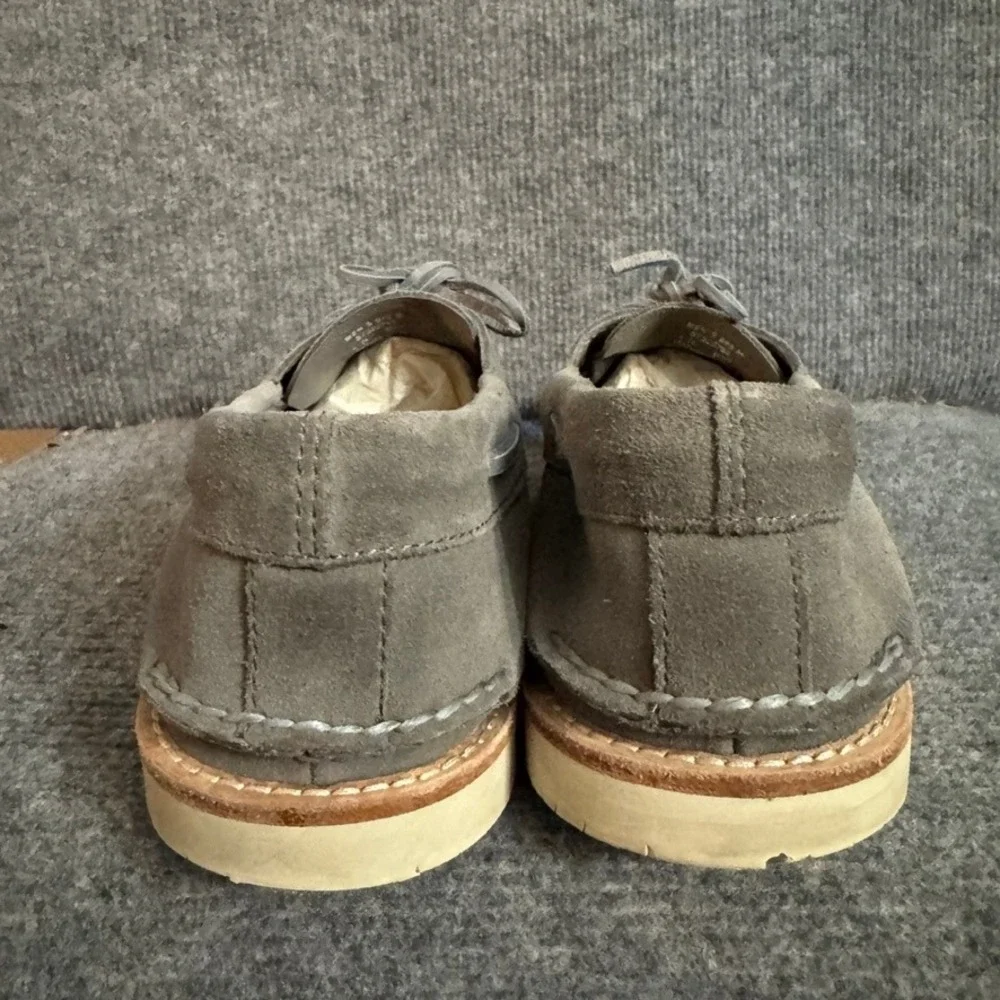 Sperry x Todd Snyder Grey Suede Boat Shoes Vibram Sole Mens Loafers